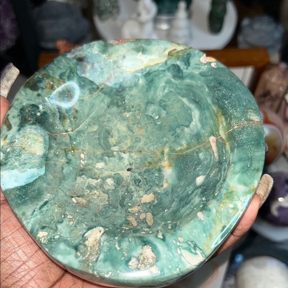 Moss Agate Bowl Large - Picture 9 of 9